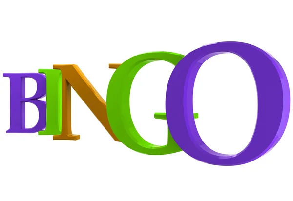 Bingo con iscrizione dai colori vivaci — Foto Stock