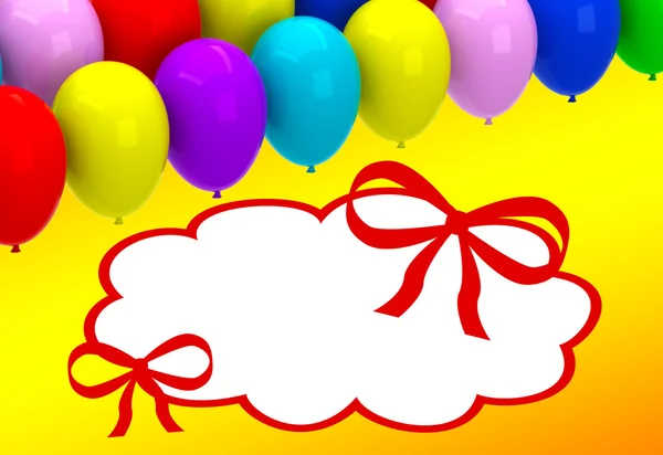 Color balloons background — Stock Photo, Image