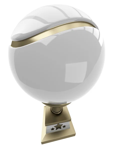 Award tennis ball trophy cup — Stock Photo, Image