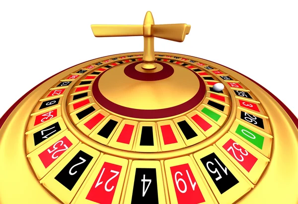 Casino gambling roulette wheel — Stock Photo, Image