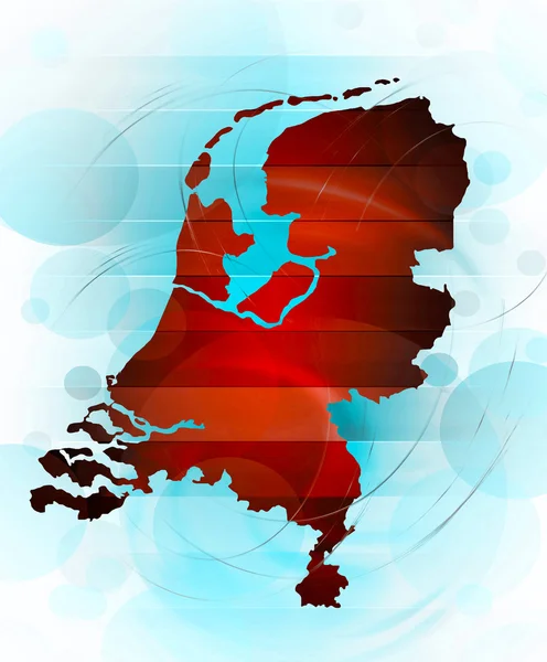 Karta över Belgien i abstrakt stil — Stockfoto