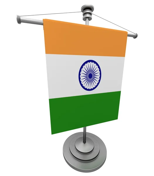 Indická vlajka státní tabulky — Stock fotografie