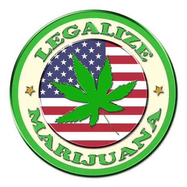 Botão de marijuana medicinal — Fotografia de Stock