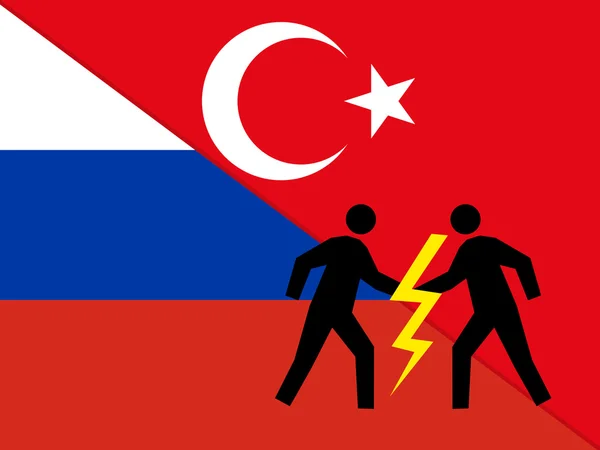 Relations between Russia and Turkey — Stock Photo, Image