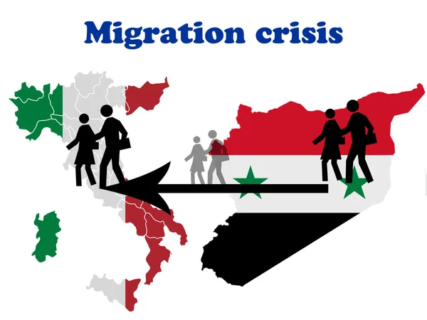 Crise migratoire en Italie — Photo