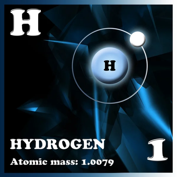 Das Element Wasserstoff — Stockfoto