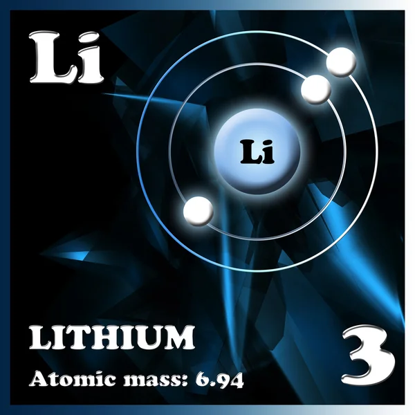 Das Element Lithium — Stockfoto