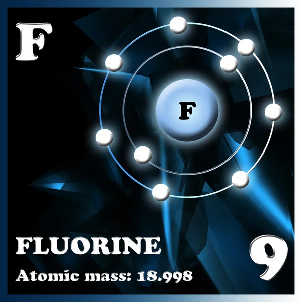 Element Fluor Illustration — Stockfoto