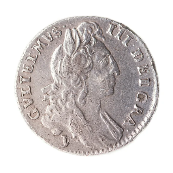 Sixpence of william III 1691 obverse — Stock Photo, Image