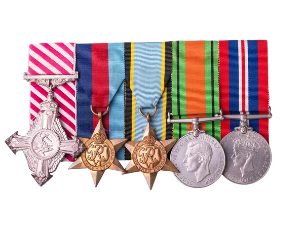 Медальная группа, включая воздушный крест Стоковое Изображение