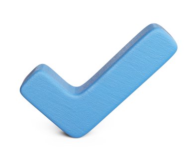 3D denetleyin. onay işareti kene simgesini izole