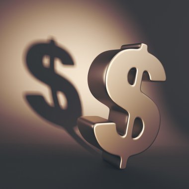 Karanlık Doları illüstrasyon sembolü. Gölge ekonomi sistemi concep