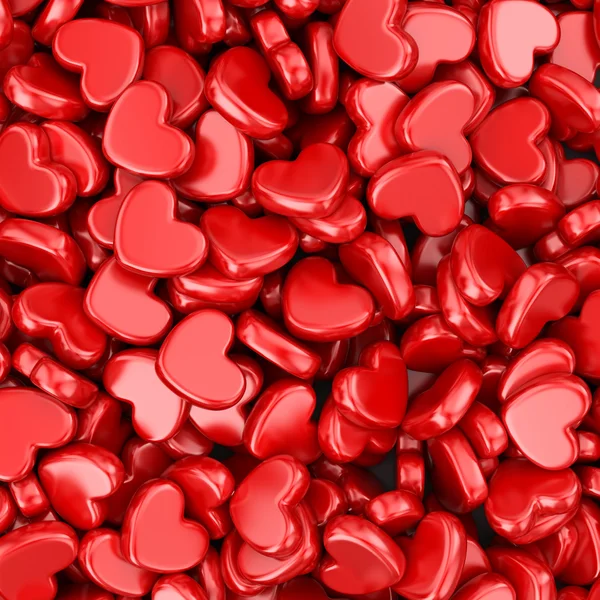 Pile of love hearts. Valentine's day background — Stock Photo, Image