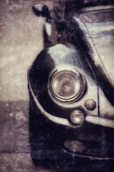 Retro car, headlight close-up. Photo of old style — Stock Photo, Image