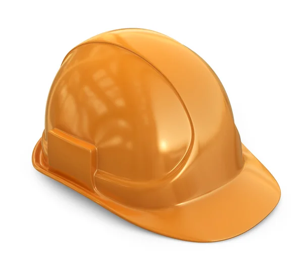 Helm, veiligheidshelm. 3D pictogram geïsoleerd op witte achtergrond — Stockfoto