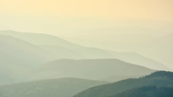 Time Lapse Clouds Moving Hills — Stock Video