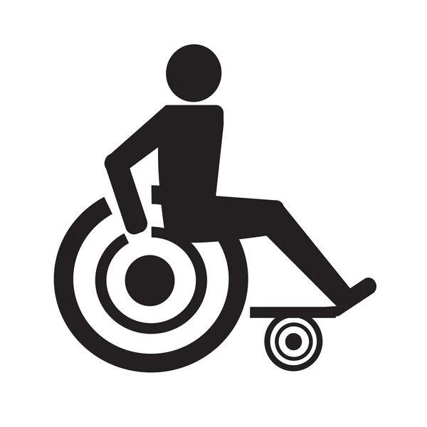 Deficiente Handicap Icon Ilustração design — Vetor de Stock