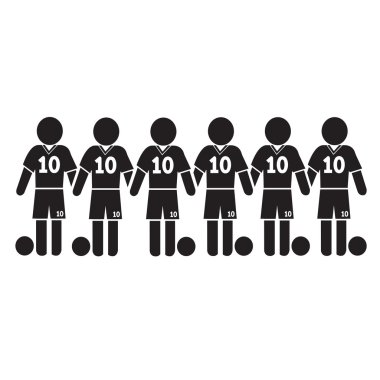 Futbol Futbol oyuncu simge tasarlamak Dizayn