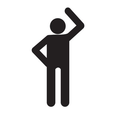 İnsan eylem pozlar simge tasarlamak Dizayn