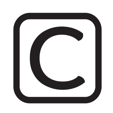 telif hakkı simgesi simge illüstrasyon tasarım