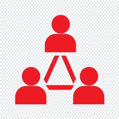 insanlar simge çizimi tasarımı