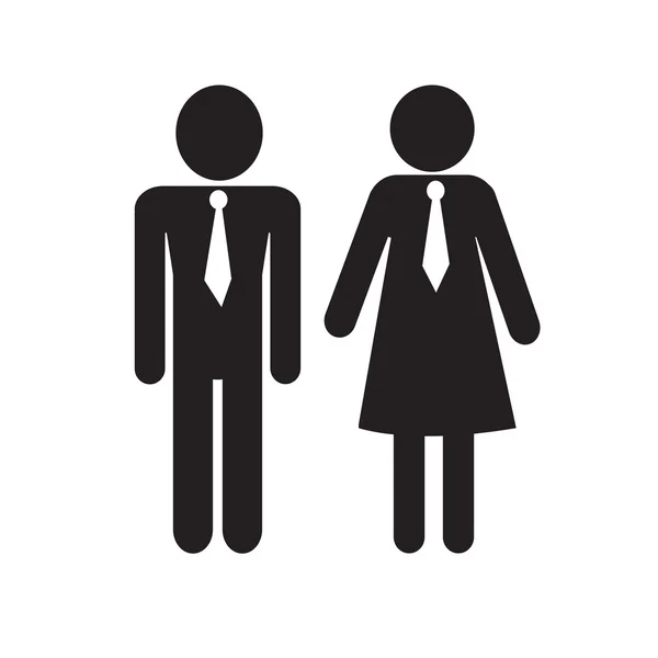 Muž a žena lidí ikona ilustrace design — Stockový vektor