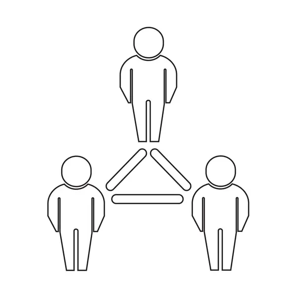 Personnes icône illustration conception — Image vectorielle