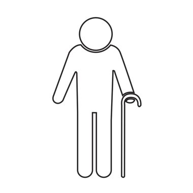 Yaşlı insanlar simge tasarlamak Dizayn