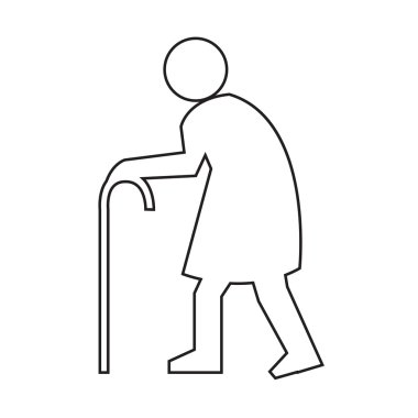 Yaşlı insanlar simge tasarlamak Dizayn