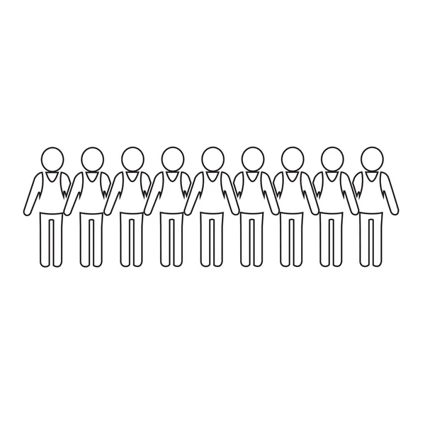Man mensen pictogram afbeelding ontwerp — Stockvector