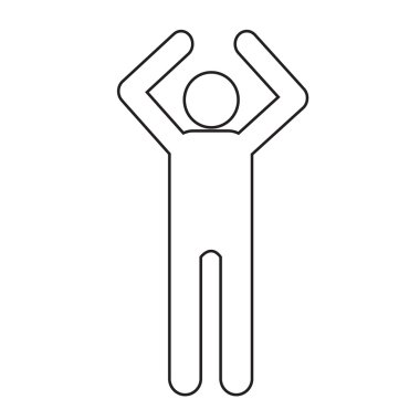 İnsan eylem pozlar simge tasarlamak Dizayn