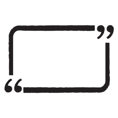 Kabarcık simgesi boş illüstrasyon tasarım alıntı