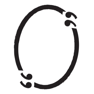 Kabarcık simgesi boş illüstrasyon tasarım alıntı