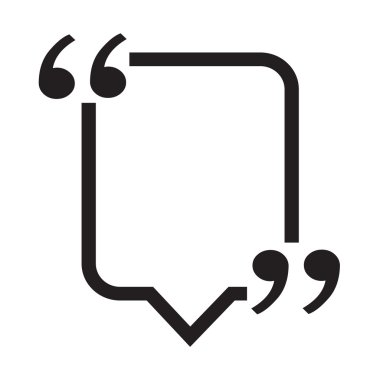 Kabarcık simgesi boş illüstrasyon tasarım alıntı