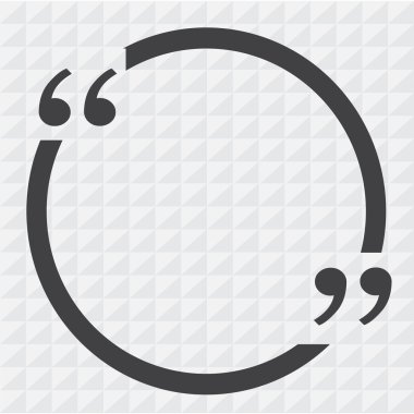 Tırnak işareti konuşma balonu işareti simgesi illüstrasyon tasarımı