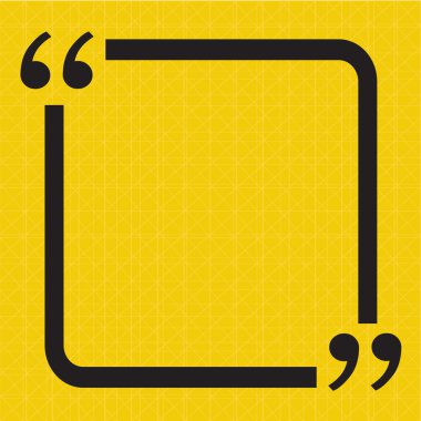 Tırnak işareti konuşma balonu işareti simgesi illüstrasyon tasarımı