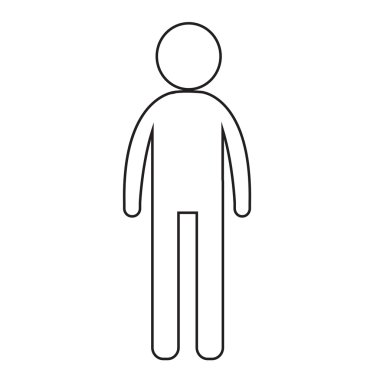 Adam simge illüstrasyon tasarım