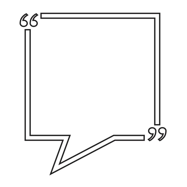 Nabídka bublina prázdná ikona ilustrace design — Stockový vektor