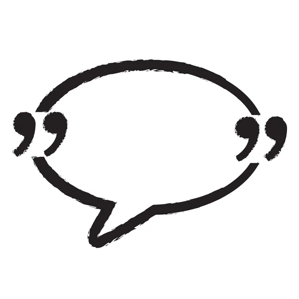 Desain ikon tanda kutip Speech Bubble - Stok Vektor