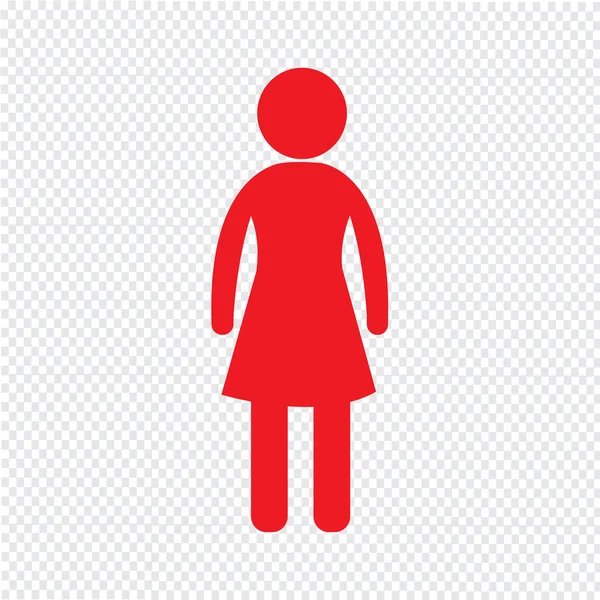 Female Icon  Illustration design — Stock Vector