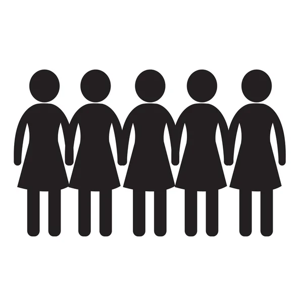 Vrouwelijke pictogram afbeelding ontwerp — Stockvector