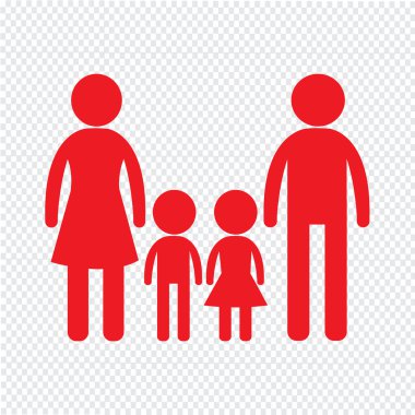 Aile simge tasarlamak Dizayn