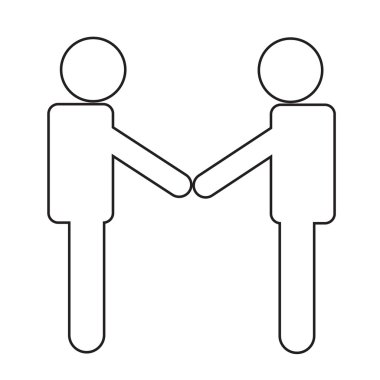 İş Mans el sıkışma simge tasarlamak Dizayn