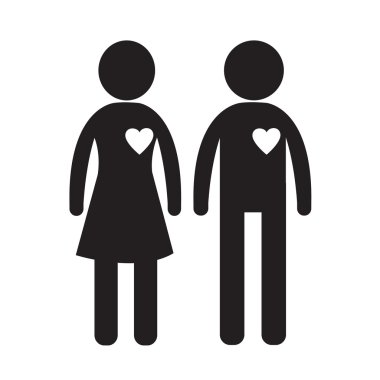 erkek ve kadın insanlar simge illüstrasyon tasarım