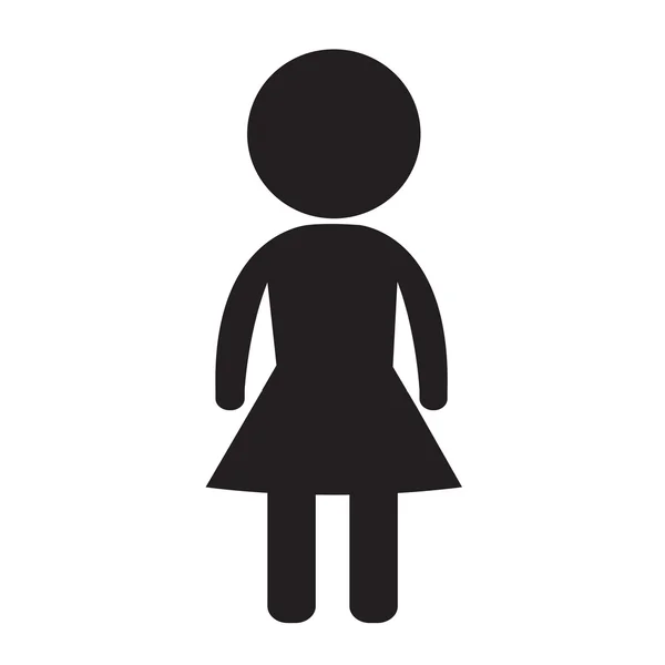 Junge und Mädchen Ikone Illustration Design — Stockvektor
