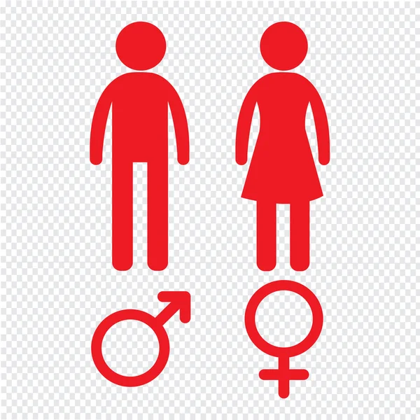 Férfi és nő az emberek ikont ábrán látható tervezési — Stock Vector
