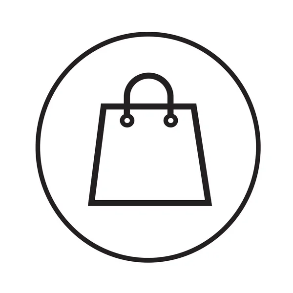 Thin Line Shopping Bag Icon Illustration design — Stock Vector
