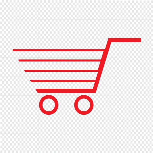 Tenký design Line nákupní košík ikona ilustrace — Stockový vektor