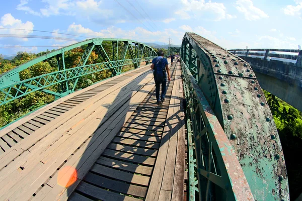 Ponte commemorativo nella città di Pai,, Mae Hong Son Province, Thailandia — Foto Stock