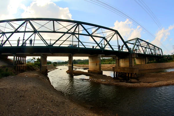 Pont commémoratif dans la ville de pai, province de Mae Hong Son, Thaïlande — Photo